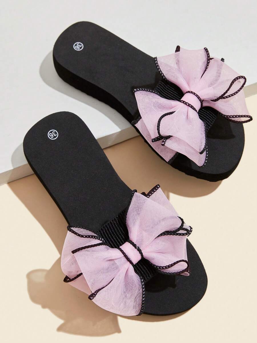 Women's Minimalist Thick-Soled Slippers, Lightweight Open-Toe Non-Slip Sandals, Suitable For Indoor And Outdoor Wear,Summer Shoes