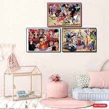 ONE PIECE 1/3/6张日本动漫海报，适合墙面装饰、生日装饰、宿舍、卧室、客厅装饰（不含画框）