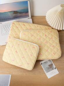 Modisch, einfach und süß, bedruckter iPad-Beutel, Laptoptasche, Notebook-Schutzhülle, geeignet für 11-Zoll/13-Zoll iPad, Laptopspeicherung, ideal für den Arbeitsweg, Geschäftsreisen und die perfekte Wahl als Geschenk für Freunde und Kollegen. Schulanfang Schulsachen Tasche für Schularbeit Laptoptasche für Frauen Kompatibel mit Macbook Case College Essentials Laptophülle