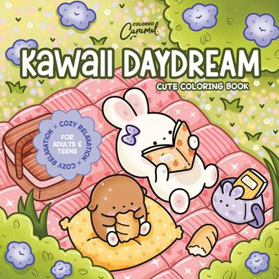 Libro para colorear de 30 páginas con escenas soñadoras de animales kawaii - Escenas intrincadas y caprichosas con conejos y ratones de mascotas mini mágicas y lindas - Actividad artística relajante para adultos, relax y creatividad - Regalo perfecto para Navidad, cumpleaños, actividad de ocio creativa, escenas de ensueño, ilustraciones vibrantes para colorear Libro para colorear, para útiles escolares, vuelta al cole