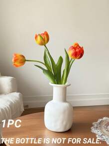3 piezas de tulipanes artificiales de tacto real, de alta calidad, muy populares en Arabia Saudita, para decoración de hoteles, oficinas, hogares, ramos de boda, decoración de mesas de comedor, Día de San Valentín, regalo