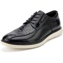 Men's Oxford Shoes Dress Shoes Men's Lightweight Lace-Up Fashion Shoes-20256688 - 黑-10 - 查看 1