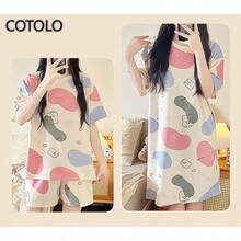 Women Pajama Sets - Beige Hamster - View 4