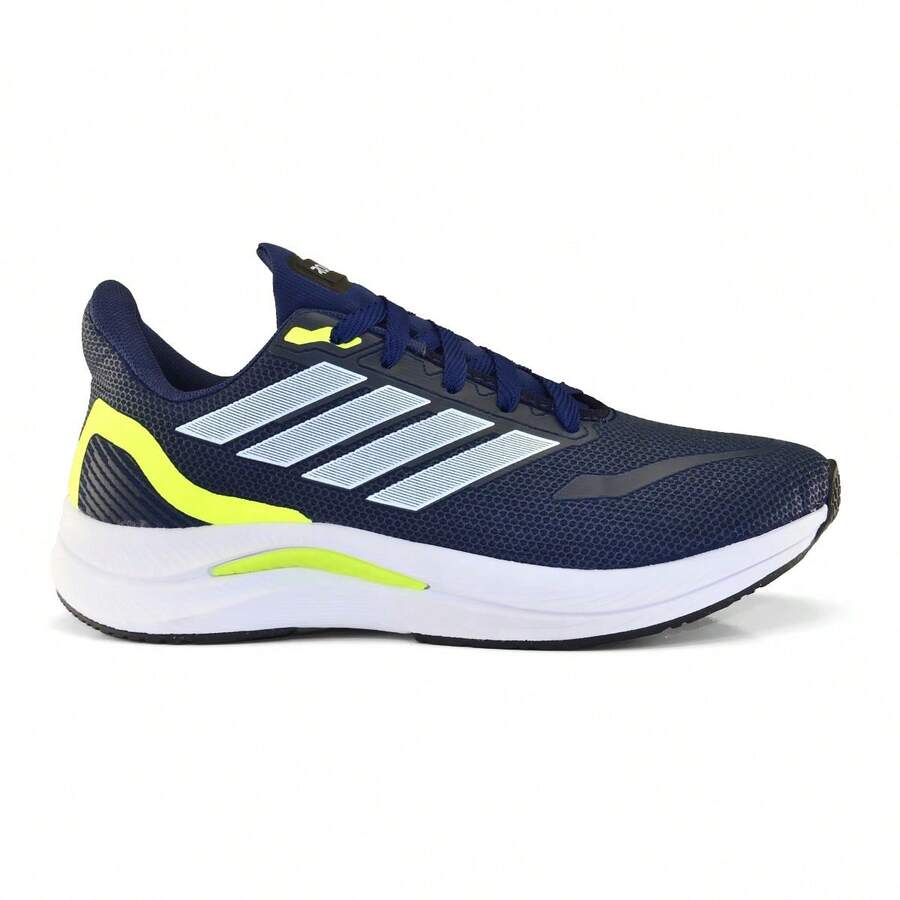 Men's Sports Tennis Shoes For Gym Running, Training, Work, Comfortable - 海軍藍檸檬色 - 查看 1