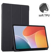 Funda para Tablet PC compatible con Infinix Xpad 11" 2024 y Megapad 11" con carcasa inferior de TPU suave - Negro - Ver 3
