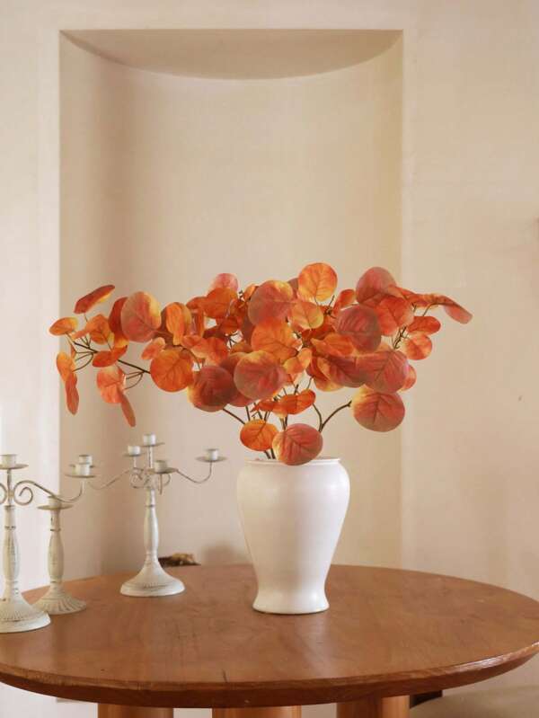4 piezas de decoración de mesa con hojas de arce, adecuado para el otoño, el Día de Acción de Gracias, el festival de la cosecha, se puede usar para el escritorio, la sala de estar, el dormitorio, decoración DIY