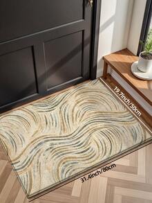 DAJIANG 1pc Thick Velvet Anti-Slip Doormat, Comfortable Floor Mat, Hallway Carpet, Kitchen Mat, Machine Washable, Easy To Clean, Home Decor, Entryway, Bathroom, Kitchen Rug - Multicolor - View 13