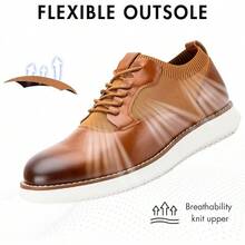 Men's Oxford Shoes Dress Shoes Men's Lightweight Lace-Up Fashion Shoes-20256688 - 棕色-08 - 查看 6
