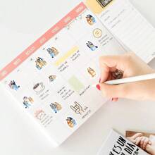 Bluey 500 piezas de pegatinas de rollo del anime Bluey, pegatinas de recompensa de dibujos animados de animación divertida para decorar portátiles, teléfonos, guitarras, patinetas, regalos