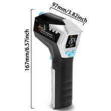 KT THERMO 1 Pc, Infrared Thermometer -50°C To 550°C/58~1022°F, Non-Contact Laser Temperature Gun For Kitchen Baking And Cooking, Frying Oil Temperature Measurement, Kitchen Accessories, Kitchen Gadgets, BBQ Accessories