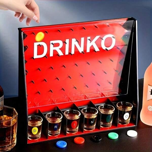1 Set de Vasos de Chupito Acrílicos Tipo Bomba como Accesorio para Bar, Fiesta de KTV, Hecho de Material Acrílico de Alta Calidad con 6 Vasos, Juego Clásico de Chupitos Tipo Bomba, Accesorio Portátil Esencial para Fiestas, Adecuado para Eventos Festivos, Fiestas, Bares, Entretenimiento en Casa, Viajes, Juegos Sociales en Grupo, Mejor Juego de Fiesta para Principiantes
