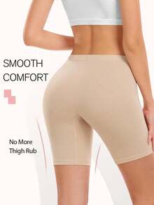 3 chiếc quần lót nữ không đường may, quần lót kiểu quần đùi nữ, quần short chống cọ xát, thích hợp để phối cùng váy hoặc quần đạp xe. - Nhiều màu - Xem 6