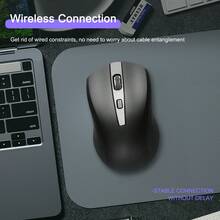 Wireless Mouse 2.4G Laptop Mouse Gaming Mouse With Usb Receiver, Laptop Cordless Mouse, Essential Portable Computer Mouse For Home Work - Multicolor - View 1