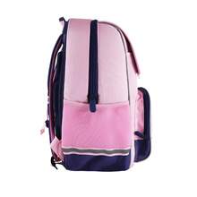 Elementary School Student Backpack 600D Nylon Color Block 3-6 Grade Double Shoulder Backpack Custom Printing - hồng - Xem 2