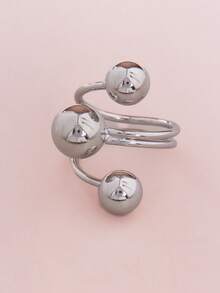 1 件不对称星球复古风格戒指，手工制作的女性和情侣指环#PreAutumn 初秋服装和灵感。