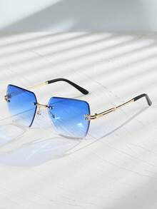 1 Cặp kính thời trang nữ không gọng hình học, gọng kim loại, kiểu dáng châu Âu và Mỹ, phù hợp cho mọi dịp. - Nhiều màu - Xem 9