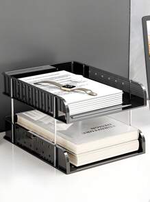 1 Pc Office Document Rack Multi-Functional Desktop Storage Rack Office Supplies Document Storage Rack,School Supplies,Back To School