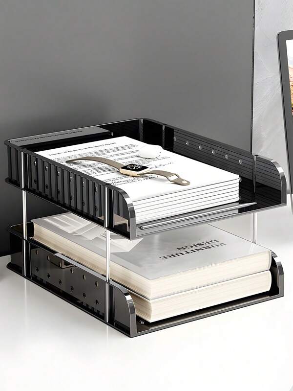 1 Pc Office Document Rack Multi-Functional Desktop Storage Rack Office Supplies Document Storage Rack,School Supplies,Back To School