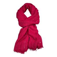 Scarf With Shine - Rose Red - View 2