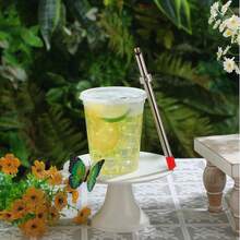 Furador de canudo para tampas plásticas de limonada, furador para tampas plásticas, furador para tampa de copo de limonada para canudo