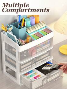 Makeup Organizer, Make Up Storage Drawers, Plastic Bathroom Counter Organizer Clear Makeup Organizers For Vanity, Great For Kitchen Cabinets, Bathroom, Home Organization And Storage, Easy Storage For Lipstick, Medicine, Nail Supplies, Dorm Room Essentials, Cabinet Drawers Bins, Makeup Storage Countertop For Bedroom, Living Room, Bathroom, Back To School, Drawer Organizer Bathroom Organizer, Bathroom Storage Dresser Organizer Hair Accessories Organizer Sunglasses Organizer Jewelry Box Vanity Organiser Vanity Accessories Perfume Organizer Nail Stickers Storage Bathroom Accessories School Essentials Travel Essentials College Organization And Storage Bathroom Decor Room Decor - 白色 - 查看 6