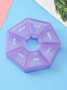 Hộp đựng thuốc hàng tuần di động | Hộp đựng thuốc chất lượng cao 7 ngày dễ mở | Hộp đựng thuốc du lịch có nắp | Hộp đựng thuốc cho vitamin, thực phẩm bổ sung và thuốc - Trong sáng - Xem 8