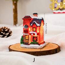 1 قطعة من بيت الثلج المضيء من الراتنج، ديكور عيد الميلاد، بيت صغير مضيء لعيد الميلاد، مناسب لحفلات العطلات وحفلات عيد الميلاد وديكور المشاهد والديكور المنزلي وهدايا الحفلات، ديكور حفلة عيد الميلاد الممتع، عيد ميلاد سعيد، السنة الجديدة سعيدة، هدية عيد الميلاد، زينة عيد الميلاد، ديكور غرفة الشتاء