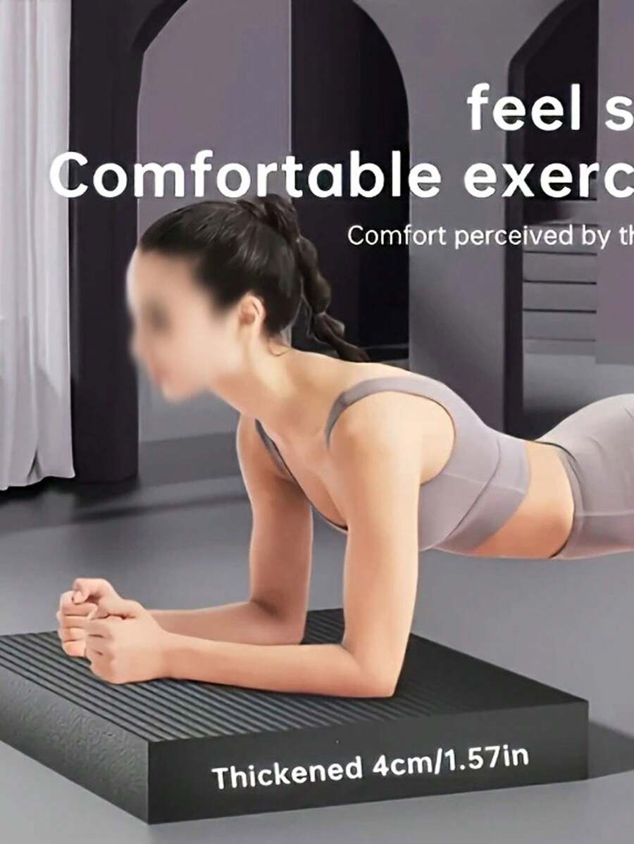 1 件加厚平衡垫、柔软踏脚板、核心支撑轮训练器、防滑家用瑜伽健身垫、超厚跪垫。万圣节、圣诞节、新年送给妻子、朋友、母亲的完美礼物 - 彩色 - 查看 1