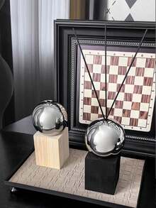 1 Set eleganter kugelförmiger Diffuser aus Edelstahl - ohne Beleuchtung, geruchlos, perfekt für Heim- und Hoteldekoration, Innenbereich, ästhetischer Mittelpunkt | minimalistisches Design | reflektierende Oberfläche - Verschiedenfarbig - Übersicht 7