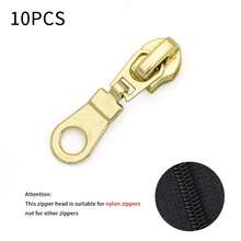 10 Stücke #5 Nylon Reißverschlussabzieher, 6 Farben erhältlich, verwendbar mit Nylon Reißverschlüssen, handgefertigter Ersatz zum Nähen - Verschiedenfarbig - Übersicht 11