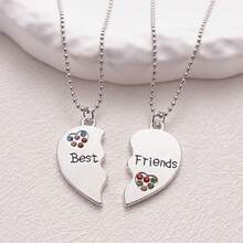 2/3/4 Chiếc/Bộ Dây Chuyền Bạn Thân Dây Chuyền BFF Nữ Tình Yêu Tình Bạn Mặt Dây Chuyền Choker Thời Trang Nam Và Nữ Trang Sức Quà Tặng Hình Khoai Tây Chiên Burger Thiết Kế Sáng Tạo Dây Chuyền Mãi Mãi Choker Tình Bạn BFF Trang Sức Cao Cấp - Một cỡ - Xem 9