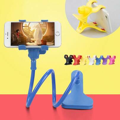 1pc Cartoon Desktop Cell Phone Holder, Creative Foldable & Adjustable Phone Stand, Portable Slouchy Tablet Holder Suitable For Study And Live Streaming, Convenient Phone Storage