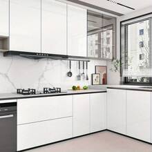 1 卷闪亮自粘墙纸 - 可移除粘性壁纸，易于清洁，适用于厨房橱柜、台面、卧室、衣柜、桌子和家具翻新（粉色、黑色、白色），DIY 变色膜带纹理图案、闪光效果、家居装饰、房间装饰、壁纸剥离和粘贴墙贴墙面装饰浴室装饰 - 彩色 - 查看 6