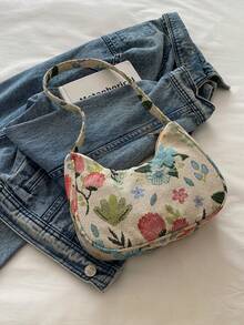 Túi đeo chéo vuông hình baguette đơn giản, tối giản, thời trang & đa năng, màu trơn, phong cách mới, họa tiết cây, một bên vai cho nữ - Nhiều màu - Xem 9