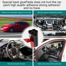 Universal Car Door Rubber Seal Strip Self Adhesive Automotive Door Soundproofing Weather Stripping Double Layer 5-Hole Auto Weatherstrip Fit Truck Pickup RVs - 16m - View 6