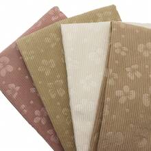 Vải nhung polyester nhung kẻ hoa, 19,68x59 inch, vật liệu chần bông cắt sẵn để làm ví thủ công DIY, đồ thủ công DIY cho túi nhỏ, đệm, ví, đồ chơi, ví đựng tiền xu, chắp vá, búp bê thủ công thoáng khí - Nhiều màu - Xem 2