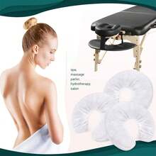 Nova Capa Descartável em Forma de U para Almofada, Capa de Apoio Facial em Tecido Não Tecido, Capa Elástica Ajustada para Almofada de Cabeça de Massagem, Macia e Higiénica, Adequada para Centros de Massagem, Salões de Beleza e Áreas de Cuidados de Tatuagem - Multicolorido - Ver 2