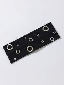 1 Băng đô thời trang Punk, Băng đô hình học Gothic bất đối xứng mềm mại, co giãn, chống trượt, dùng cho bãi biển/ngày lễ, Băng đô thể thao Yoga co giãn, đa năng cho các dịp hàng ngày, Phụ kiện tóc thời trang, Băng đô cài tóc mùa thu đông cho trang phục đi nghỉ, Khăn quàng cổ thanh lịch cho nữ, Băng đô quấn đầu mềm mại - màu đen - Xem 4