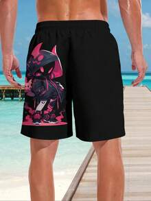 3D Print Men's Shorts, Fashionable Casual Appearance, Luxurious Feel, Drawstring Waistband, Perfect Choice For Summer Outings - Multicolor - View 2