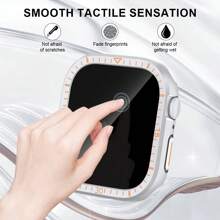 Funda de vidrio talla grande tapa para el de 46mm, 44mm, 40mm, 45mm, 41mm y 42mm. Protector de pantalla para Series 10, 9, 8, 7, 6, 5, 3 y SE. Accesorios.