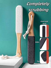 1 Stück 4-seitiger Fußfeile - ein magisches Werkzeug zum Entfernen von Hornhaut und Schwielen. Es ist auch ein Hornhautentferner, Fußexfoliator, Pediküre-Werkzeug, Exfoliationsmesser, Fußschaber, Reinigungsstein und beidseitige Fußfeile