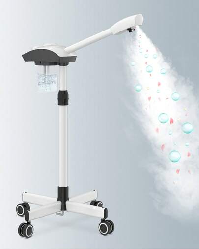  Vaporizador facial de ozono Kingsteam para hidratación y limpieza facial - Blanco