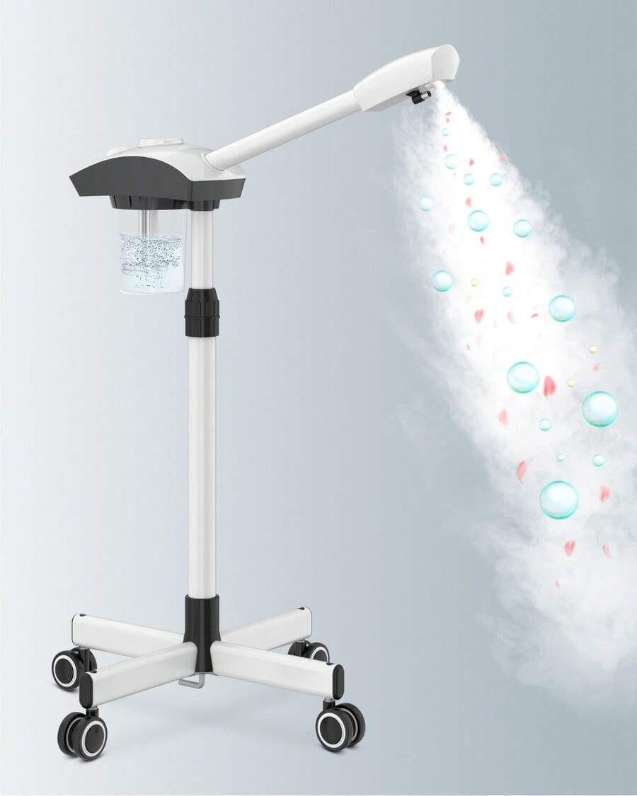 Vaporizador facial de ozono Kingsteam para hidratación y limpieza facial - Blanco