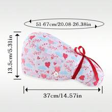 Touca de Enfermeira de Cabelo Longo Bonita, Touca Cirúrgica, Touca de Trabalho, Touca de Cabelo Longo, Acessórios de Enfermagem, Touca Cirúrgica Feminina, Design de Amarração, Com Fivela Antiderrapante, Faixa de Suor Embutida, À Prova de Poeira e Respirável, Adequada para Médicos, Enfermeiras, Salões de Beleza, Chefs, Confeiteiros, Garçons, Veterinários, Camareiras, Usável o Ano Todo