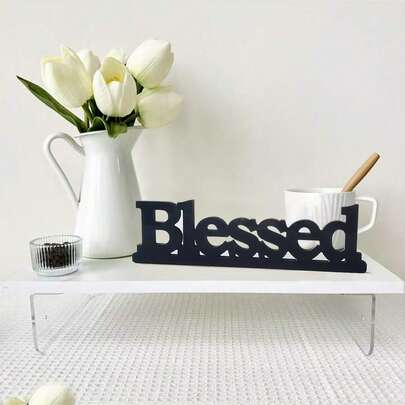 1pc Inspirational Home Decoration Farmhouse Dining Table Home Decoration Home Living Room Office Center Ornaments, With Modern Style And Creativity In Craftsmanship Design, Simple Desktop Decorations.