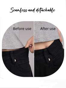 12个隐形多功能夹 - 可调节，适用于腰带、围巾/头发，也适用于服装、牛仔裤、帽子（金属材质）（12/6/3个装） - 彩色 - 查看 4