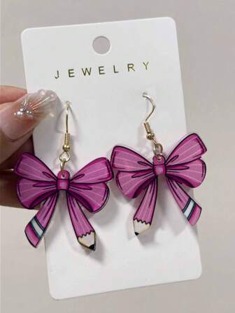 1 对可爱简约蝴蝶结装饰礼物，适合返校、送给老师和朋友的礼物，无需卡片