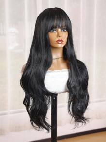 万圣节服装假发合成耐热假发黑色 26 英寸波浪发全机器制造日常使用高品质女性角色扮演自然外观优质合成柔软假发 合成耐热假发黑色 20 英寸非洲卷发全机器制造日常使用高品质女性角色扮演自然外观优质合成柔软假发