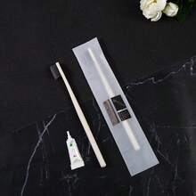 Macaron Toothbrush 4pcs Bamboo Charcoal Fine Soft Bristles Adult Household Big Head Travel Japanese Toothbrush Without Seal Home Bathroom Decor Fall Decor Back To School