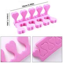 10/50/100个装软趾分离器，趾甲拉伸器，美甲工具，指甲油沙龙用品分隔器（粉色） - 彩色 - 查看 8